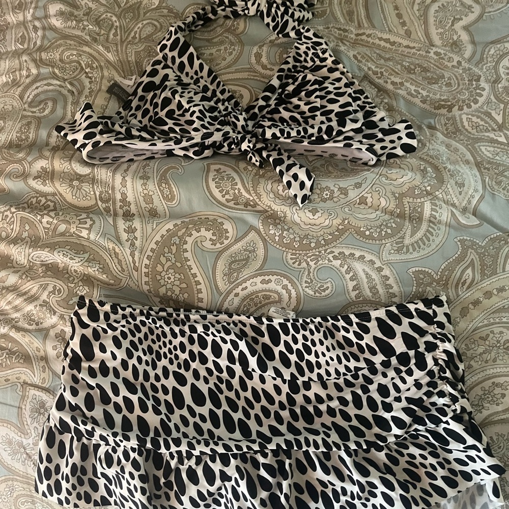 Black and White Polka Dot Bikini